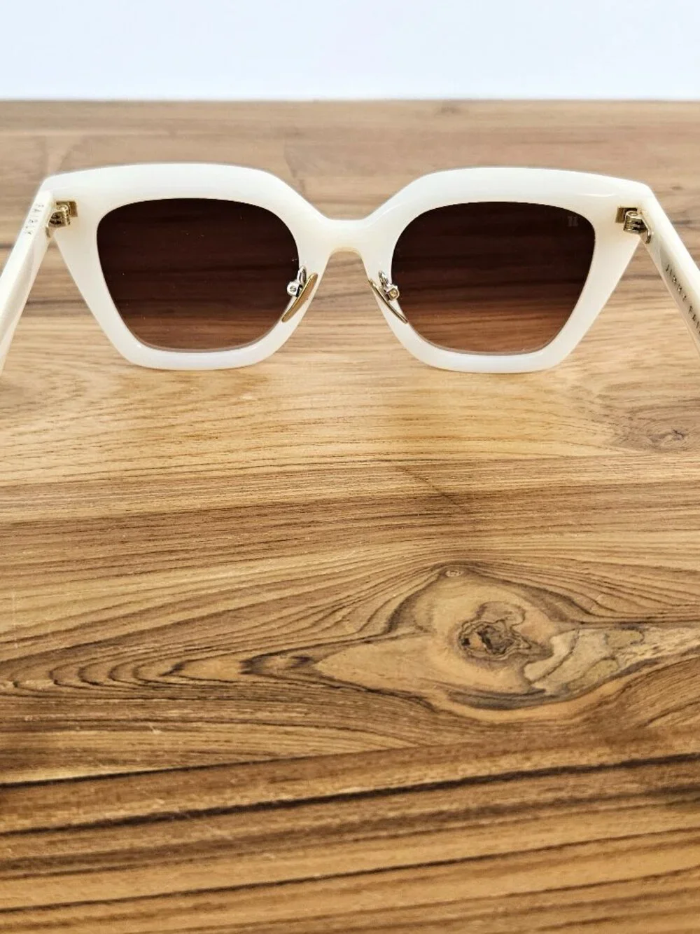 Jimmy Fairly The Wind Polarized Sunglasses, Cream, $148 Retail